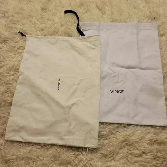 2 VINCE Cloth Dust for Bags Purse Shoes Wallet - Picture 1 of 4